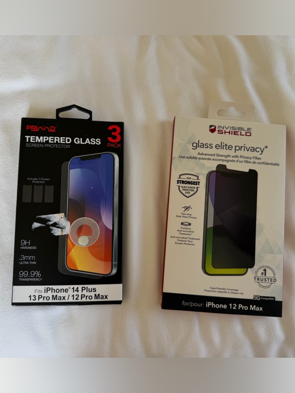 4 Glass Screen Protector for iPhone 12 Pro Max, 13 Pro Max, 14 Plus